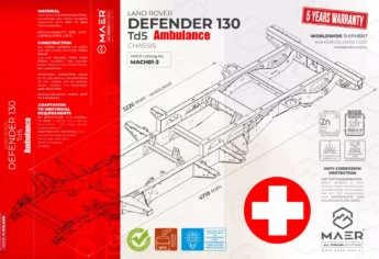DEFENDER 130 Td5 Ambulance chassis
