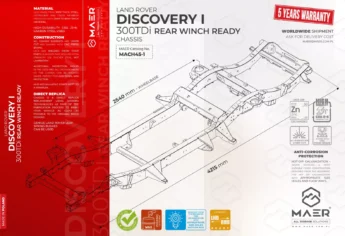 DISCOVERY I 300 TDi Rear Winch Ready chassis