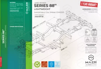 SERIES 88" Lightweight Airportable Coil Spring chassis