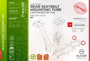 Defender 90 Td5 REAR SEATBELT MOUTING TUBE set