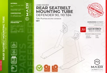Defender 90 ,110 Td4 REAR SEATBELT MOUTING TUBE set
