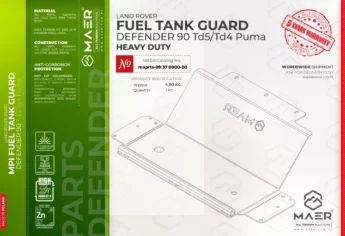 Defender 90 Td5/Td4 Puma FUEL TANK GUARD (HEAVY DUTY)