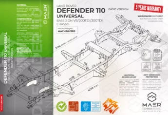 DEFENDER 110 UNIVERSAL based on V8/200TDi/300TDi chassis - BASIC