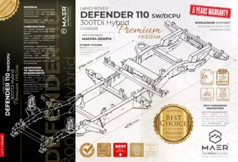 DEFENDER 110 300TDi SW HYBRID chassis - PREMIUM