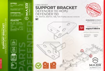 Defender SUPPORT BRACKET set