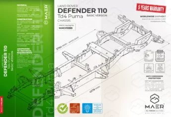 DEFENDER 110 Td4 Puma chassis - BASIC