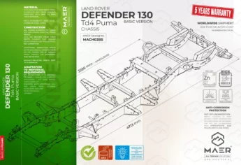 DEFENDER 130 Td4 Puma chassis - BASIC