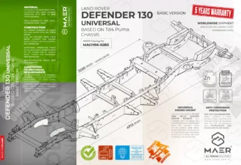 DEFENDER 130 UNIVERSAL based on Td4 Puma chassis - BASIC