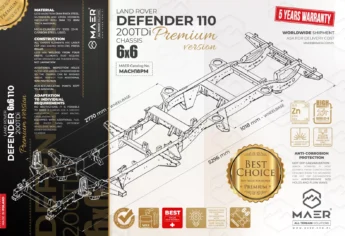 DEFENDER 110 6x6 200TDi chassis - PREMIUM
