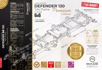 DEFENDER 130 6x6 Td4 Puma chassis - PREMIUM