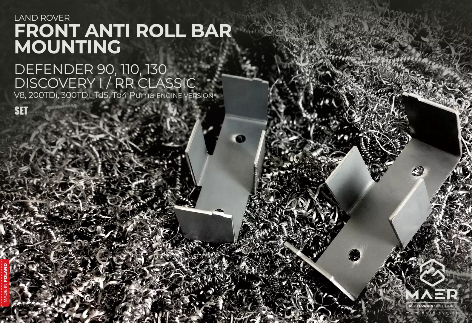 Defender, Discovery I/RRC FRONT ANTI ROLL BAR MOUNTING set