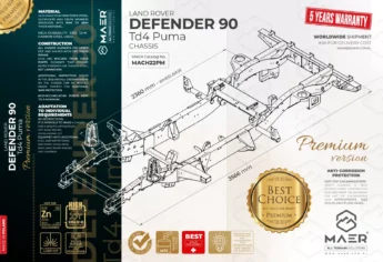 DEFENDER 90 Td4 Puma chassis - PREMIUM