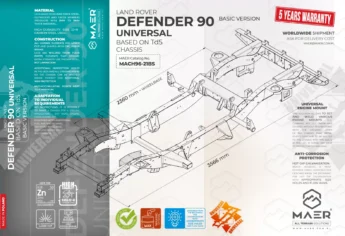 DEFENDER 90 UNIVERSAL based on Td5 chassis - BASIC