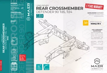 Defender 90 Td5/Td4 rear crossmember MID