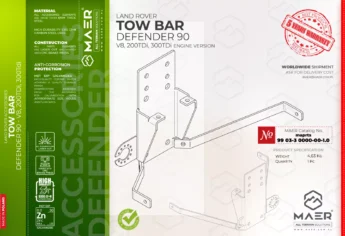 Defender 90 V8, 200TDi, 300TDi TOW BAR