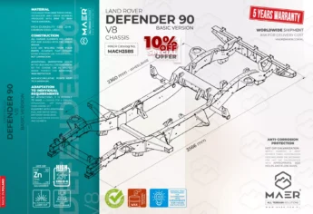 DEFENDER 90 V8 chassis - BASIC