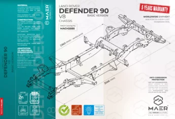 DEFENDER 90 V8 chassis - BASIC