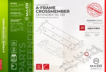 Defender A-FRAME CROSSMEMBER