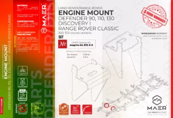 Defender, Discovery I/Range Rover Classic 300 TDi ENGINE MOUNT set