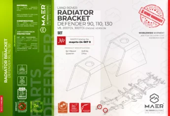 Defender RADIATOR BRACKET set