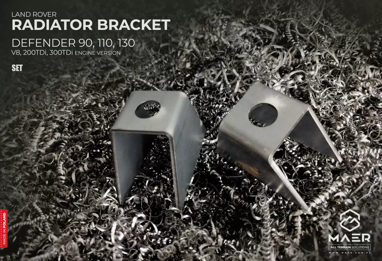 Defender RADIATOR BRACKET set