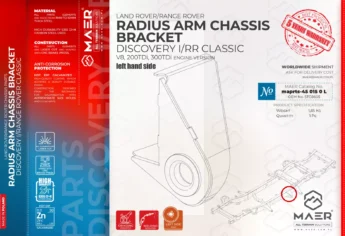 Discovery/Range Rover Classic RADIUS ARM CHASSIS BRACKET left