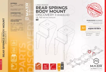 Discovery II REAR SPRINGS BODY MOUNT set