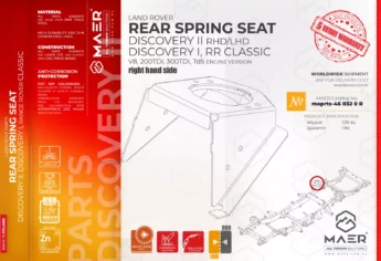 Discovery I, Range Rover Classic, Discovery II REAR SPRING SEAT right