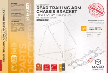 Discovery II REAR TRAILING ARM CHASSIS BRACKET left