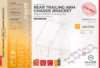 Discovery II REAR TRAILING ARM CHASSIS BRACKET right