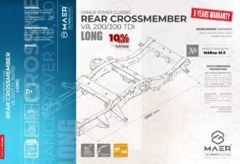 Range Rover Classic REAR crossmember - LONG