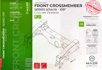 Series II/IIA/III 109" Civilian version FRONT crossmember - LHD
