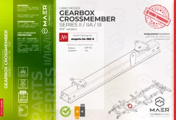 Series 109" GEARBOX  CROSSMEMBER