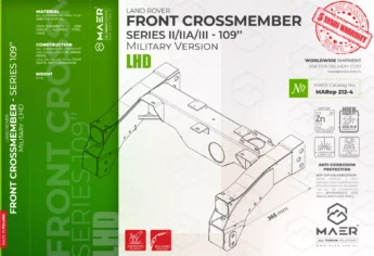 Series II/IIA/III 109" Military version FRONT crossmember - LHD