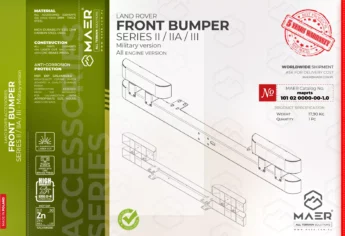 Series  II / IIA / III FRONT BUMPER - military version