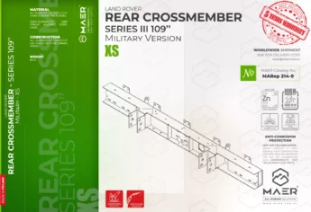 Series III 109" Military version REAR crossmember - XS