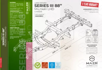 SERIES III 88" LHD military chassis