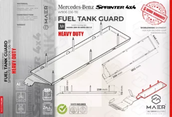 Sprinter 4x4 FUEL TANK GUARD Heavy Duty