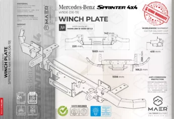 Sprinter 4x4 WINCH PLATE