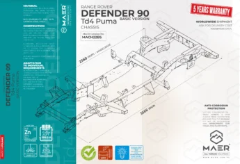 DEFENDER 90 Td4 Puma chassis - BASIC