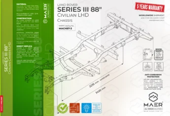 SERIES III 88" LHD civilian chassis