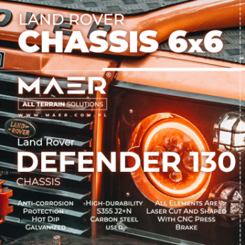 Defender 130 6x6 chassis
