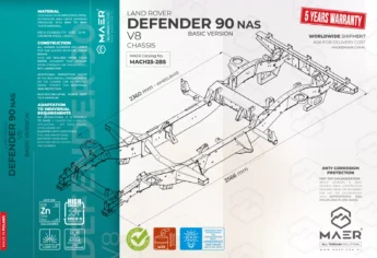 DEFENDER 90 V8 NAS chassis - BASIC