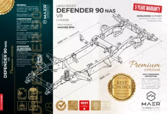 DEFENDER 90 V8 NAS chassis - PREMIUM