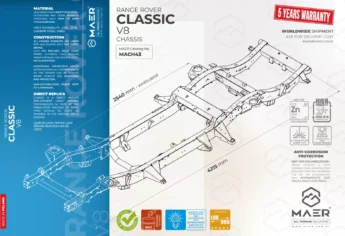 Range Rover Classic V8 chassis (plastic fuel tank)