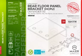 Defender REAR FLOOR PANEL BRACKET (HCPU)