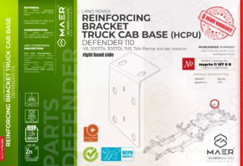 Defender REINFORCING BRACKET TRUCK CAB BASE (HCPU)