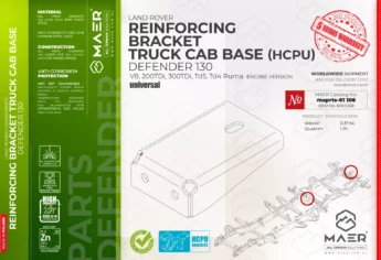 Defender REINFORCING BRACKET TRUCK CAB BASE (HCPU)