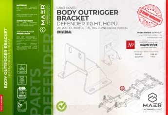 Defender BODY OUTRIGGER BRACKET - hard top version