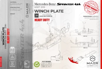 Mercedes Sprinter 4x4 (w907) WINCH PLATE